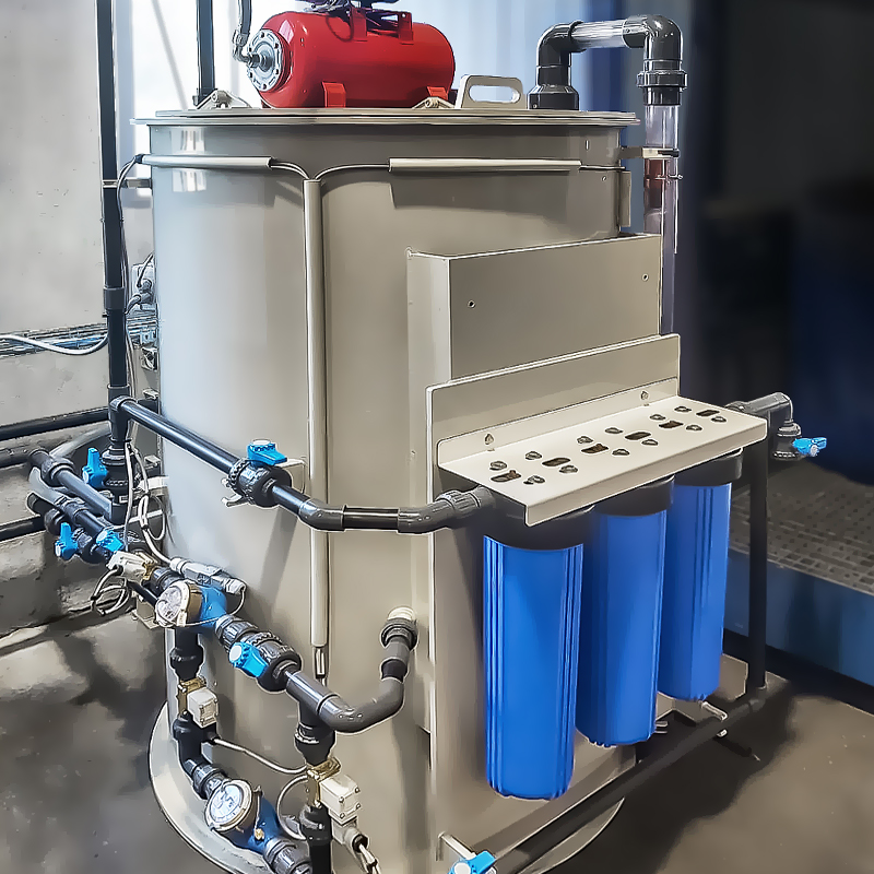 Clear water tank for SW200 station