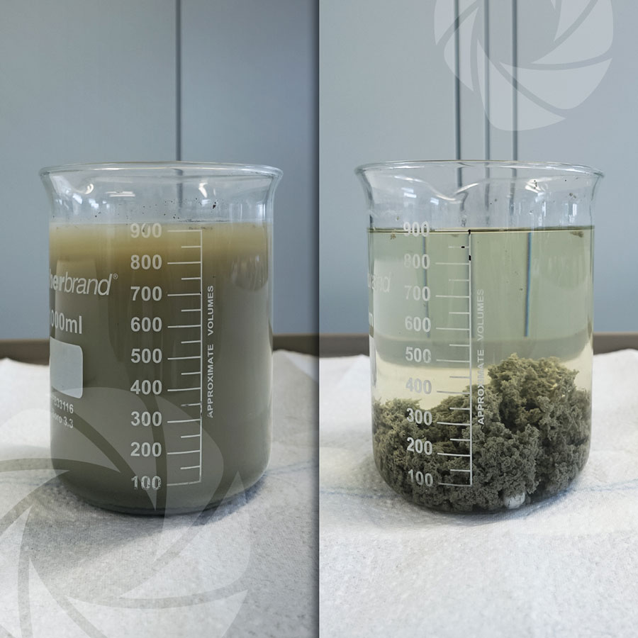 Coagulation-Flocculation for industrial floor washing wastewater