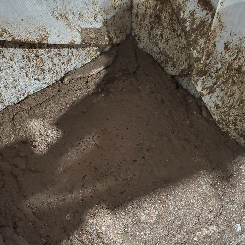 Sludge retained after wastewater treatment