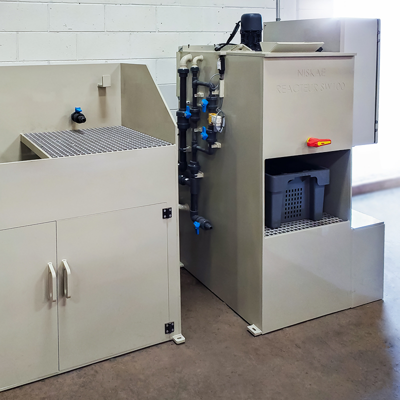 SW100 station for washing water treatment of gluing machine