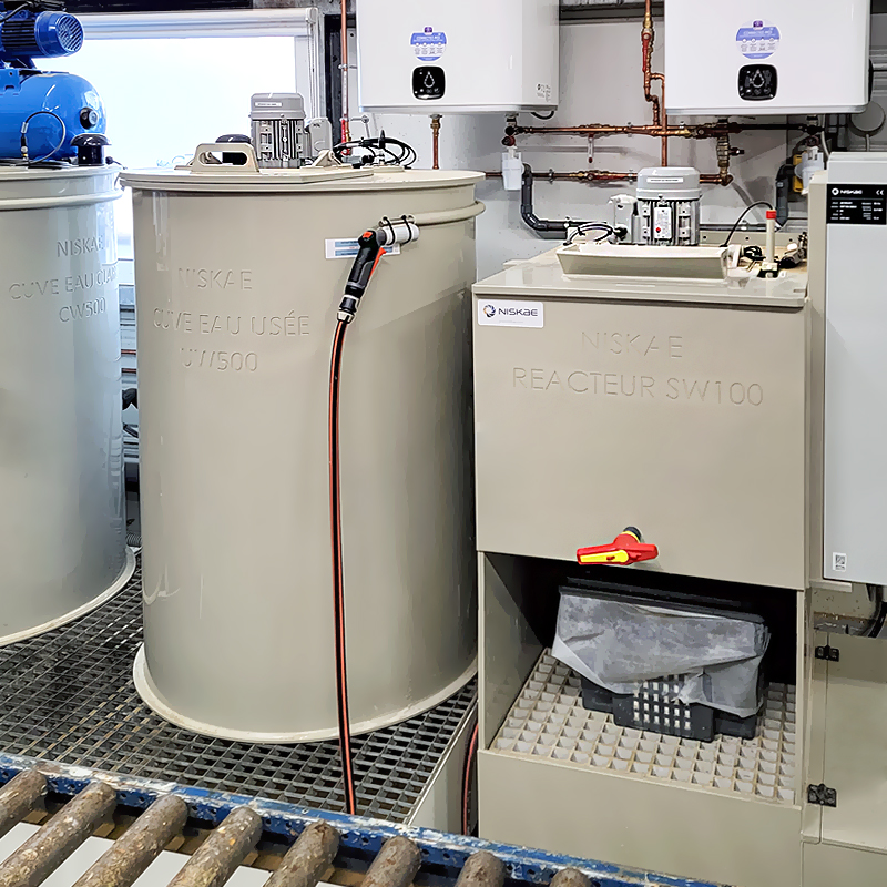 reactor for SW100 glue water treatment plant