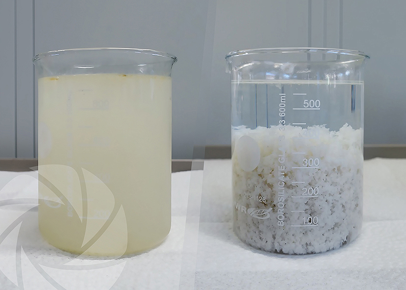 Wash water from second degreasing bath