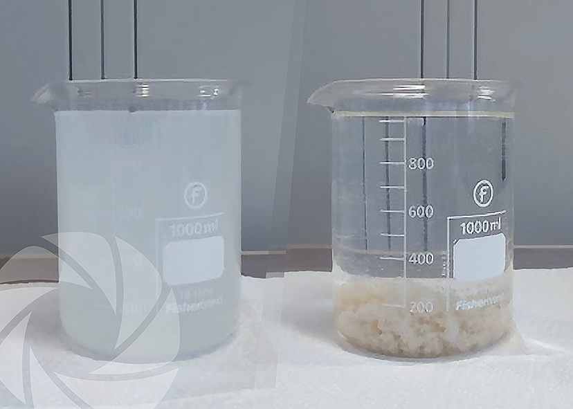Ultrasonic washing treatment water