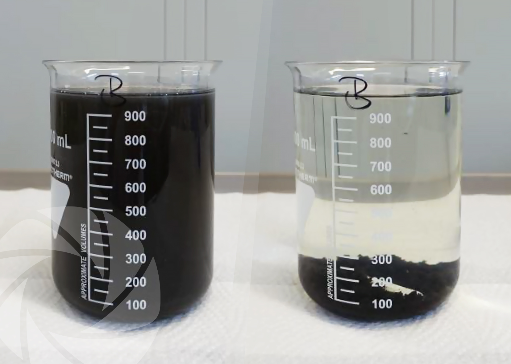 Washing water from emptying aquaculture ponds